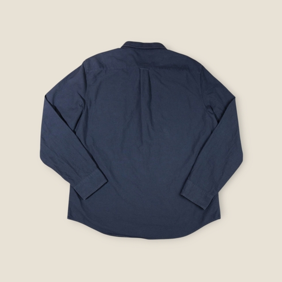 Everlane Uniform Dark Grey Cotton Button Up Long Sleeve Shirt Men’s XL - Picture 6 of 6